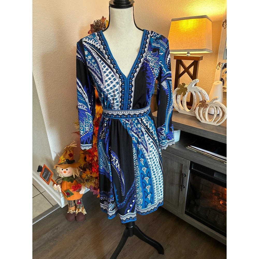 Eci New York dress‎ size M blue